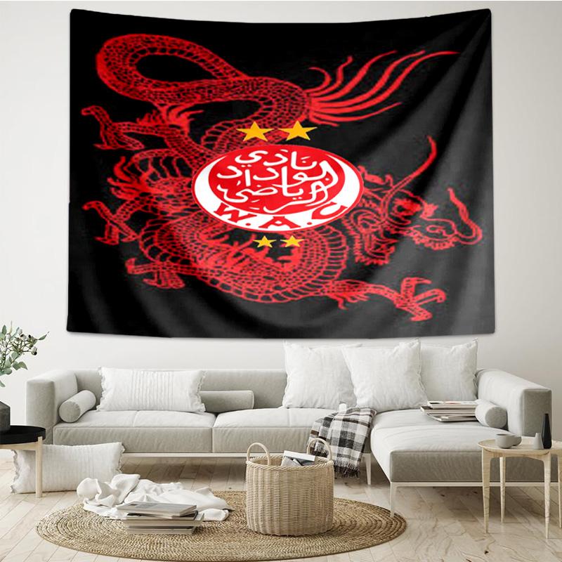 Wydad AC Artwork Tapestry Hanging for Bedroom,Livingroom, Playroom,Decor Art Room Wall Tapestry Holiday and Birthday Gifts