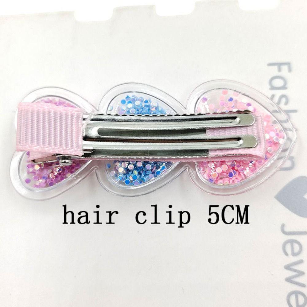Elegant Pet Hair Accessories Pet Hair Clips Pet Grooming Style Tool Flowing Sand Duckbill Clip Color Random Pet Barrette Cat Dog