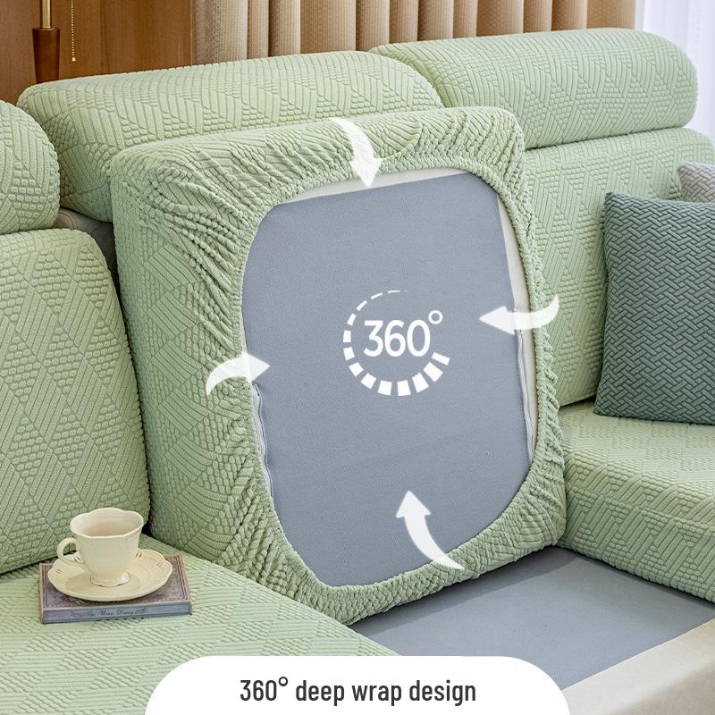 Нескользящий эластичный чехол на подушку дивана Coral Sea - Универсальный размер для четырех сезонов