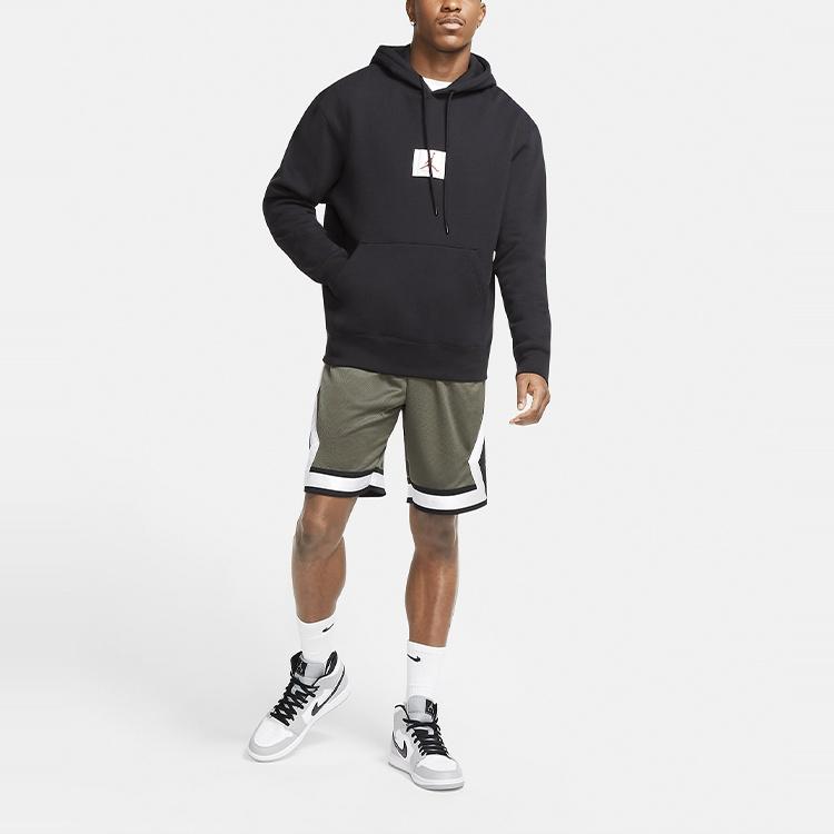 Air Jordan Fleece Pullover hooded Casual Black Men's CV6147-010