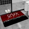 Фланелевый Коврик с Принтом Логотип Группы Slayer Рок-Музыка Придверный Коврик Декор Входа в Гараж