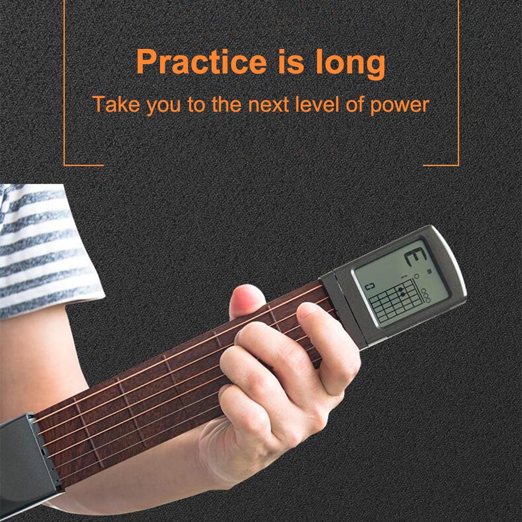 Black Portable Guitar Trainer Display Screen Practice Tool