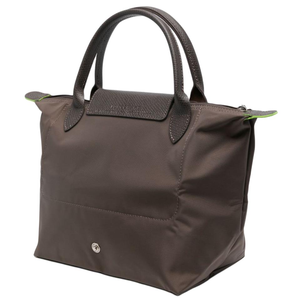 Longchamp Сумка-тоут Le Pliage Green с принтованным логотипом, нейлоновая, маленькая, женская, цвет Грязь L1621919813