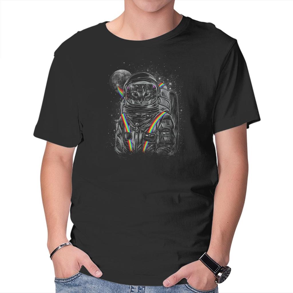 Unisex Crew Neck T-Shirt Space Mission Graphic Short Sleeve Casual Tee
