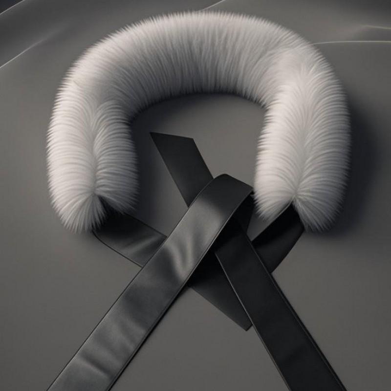 Fox Faux Fur Leather Belt Waist Chain Cosplay Y2K Fashion Outfits Trendy Accessories