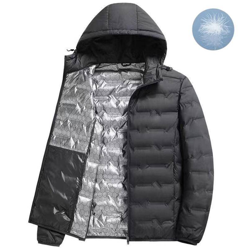 Men Winter White Duck Down Jacket Warm Thick Windproof Waterproof Puffer Jacket Hooded High Quality Ultralight Down Jacket Male