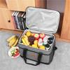 Складная термосумка-холодильник объемом 35 л с застежкой-молнией сверху и сетчатыми карманами для активного отдыха на свежем воздухе