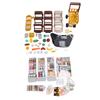 Cash Supermarket Playset for Kids with Working Scanner Register Shopping Cart Play Food Grocery