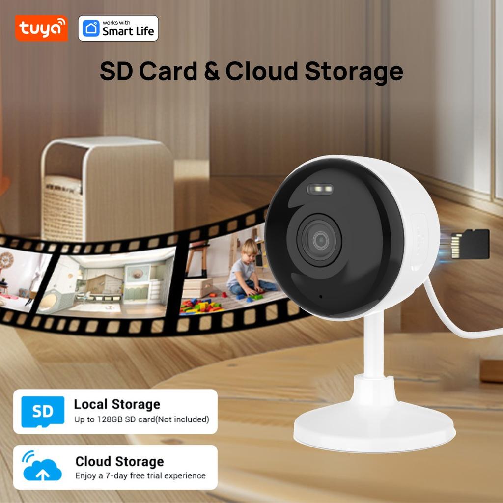 5G и 2.4G Tuya Smart Камера видеонаблюдения для дома, для помещения/улицы, камера для ребенка/пожилого человека/питомца с приложением для телефона, цветное ночное видение, двусторонняя аудиосвязь