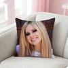 A-Avril Punk L-Lavigne Pillow Case Pattern Printed Pillowcase For Living Room Sofa Cushion Cover