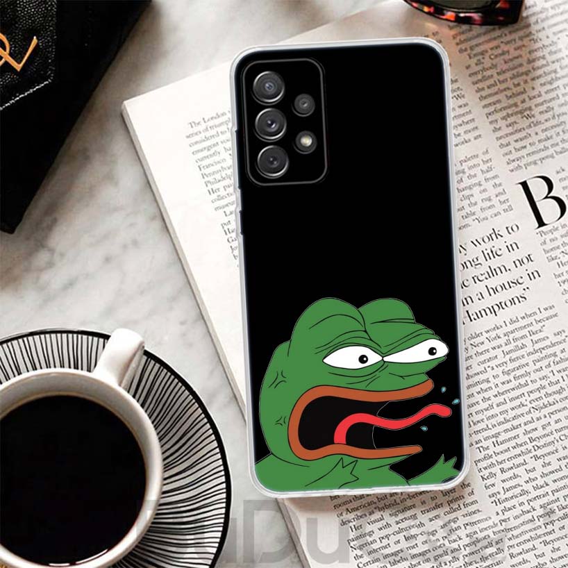 Милые лягушки Вечеринка Грустный Пепе Чехол Для Samsung Galaxy A51 A50 A71 A70 Чехол для телефона A21S A31 A41 A10 A20E A30 A40 A01 A11 A6 A7 A8 A9