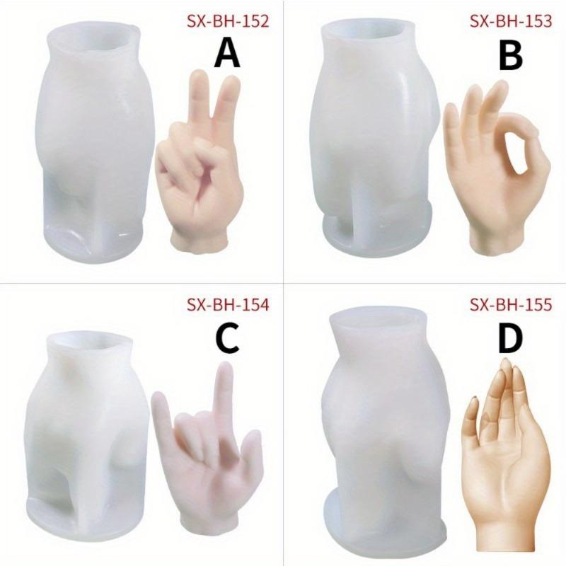 Creative Gesture Aromatherapy Candle Making Supplies Wax Mould Plaster Home Decoration