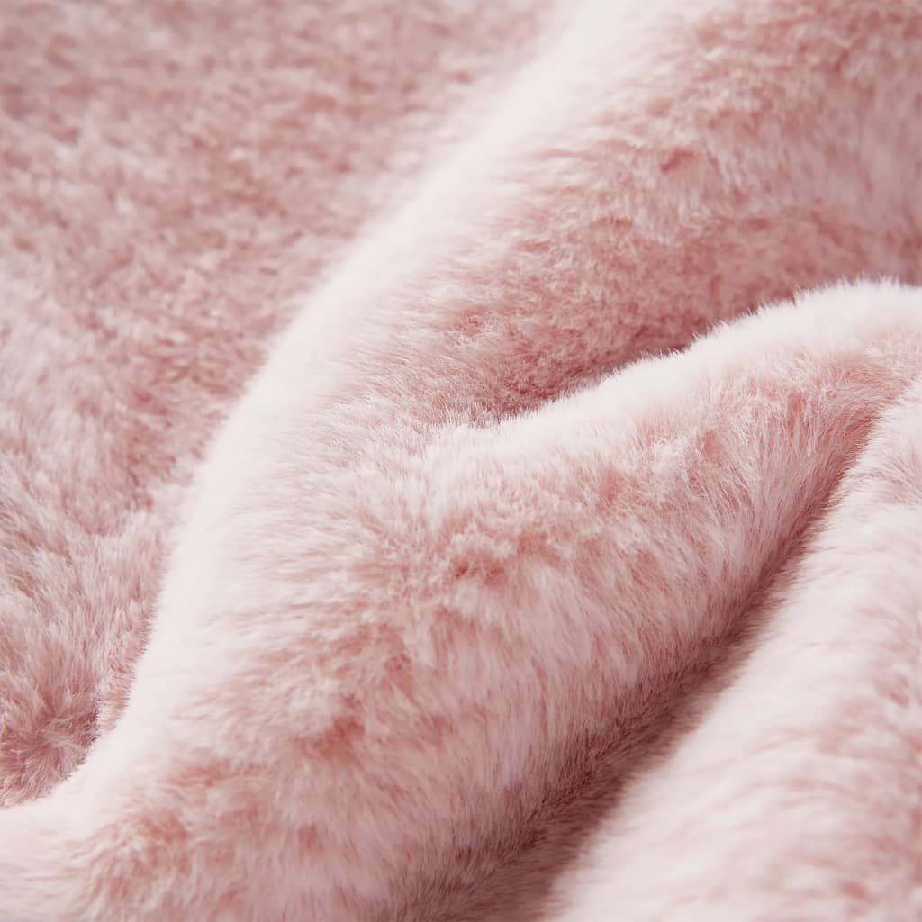 Kids Jacket Made Of Faux Fur Soft Pink Size 92