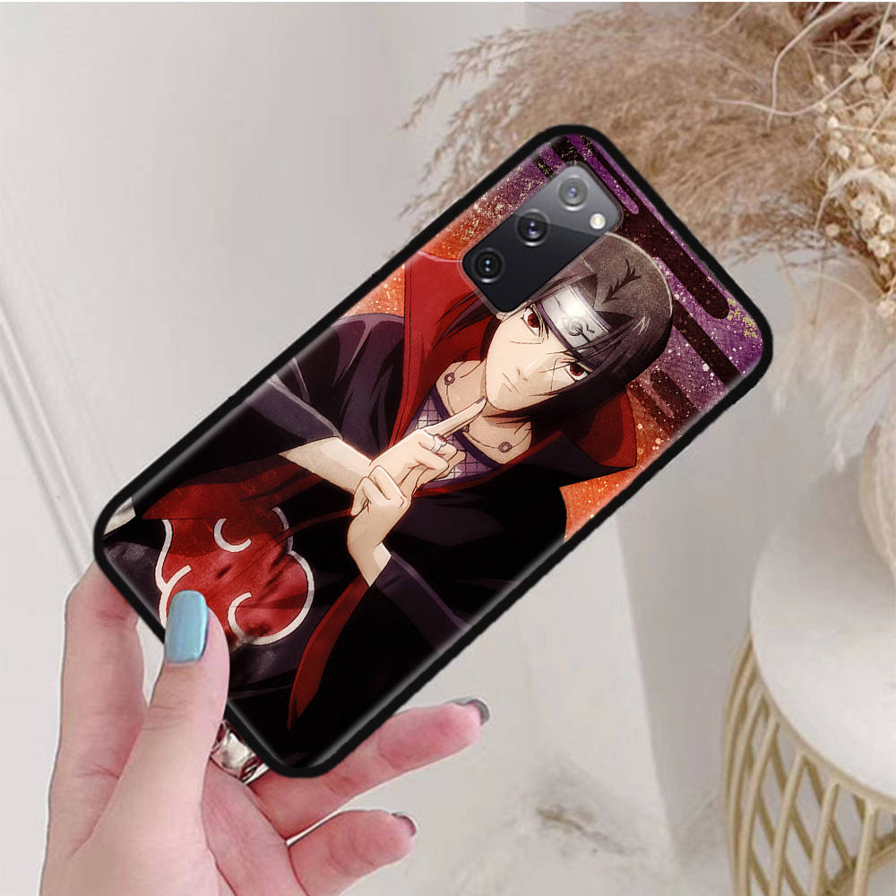 Черный чехол для OPPO Reno 8 6 5 4 Pro Plus Find X3 A17 A3 A31 A38 A40 A53 A54 A55 A74 A76 A78 A77 A80 A94 A95 A96 Lite W-82 Наруто Итачи Учиха