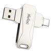 Netac Мини-роторный USB-накопитель с двойным интерфейсом G473