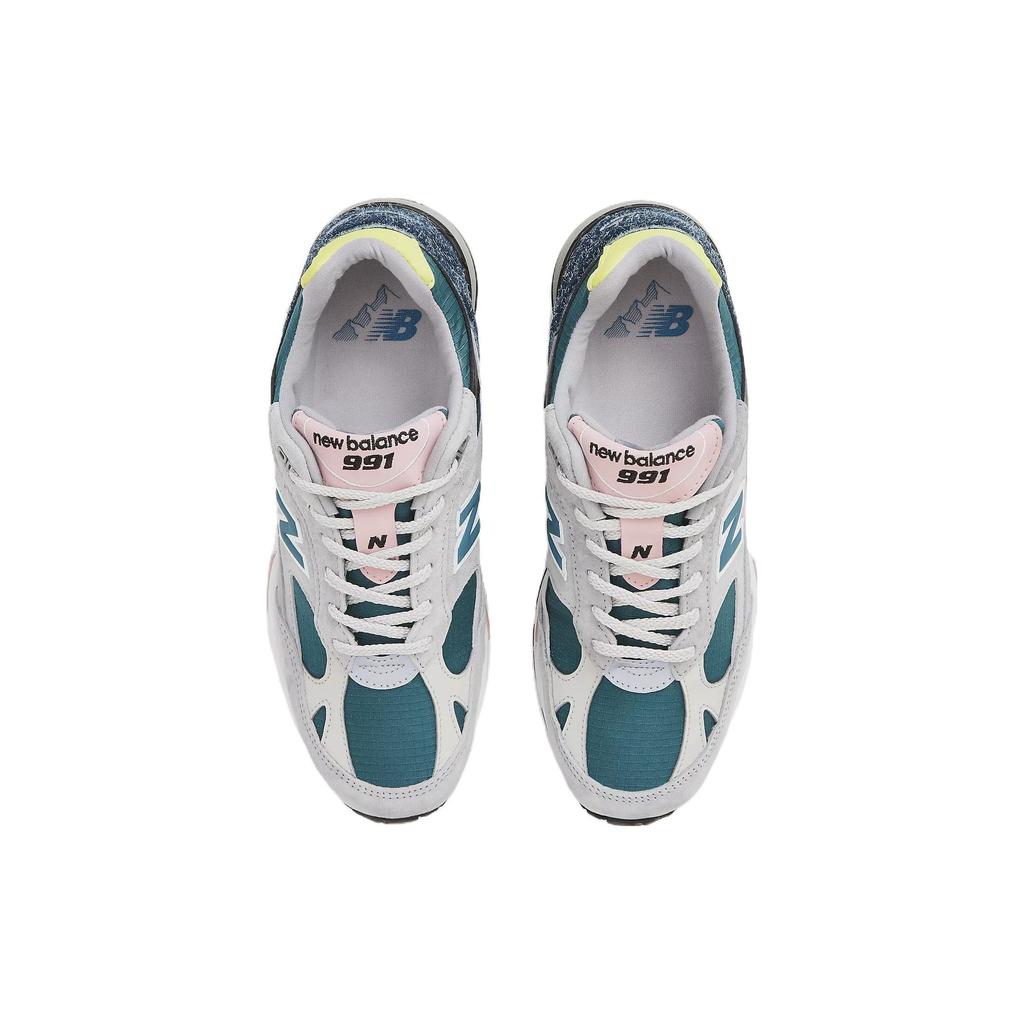 New Balance 991 Сделано в Англии Pacific Majolica Синие мужские кроссовки Серые с микрочипом M991PSG