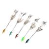 5 шт. рыболовные снасти приманки нержавеющая сталь нержавеющая высокая гибкость зонтик рыболовный комплект снасти для Bas