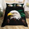 Eagle Duvet Cover Set Queen Size for Adults Animals Pattern Bedding Set Stylish Decorative Bird Comforter Cover