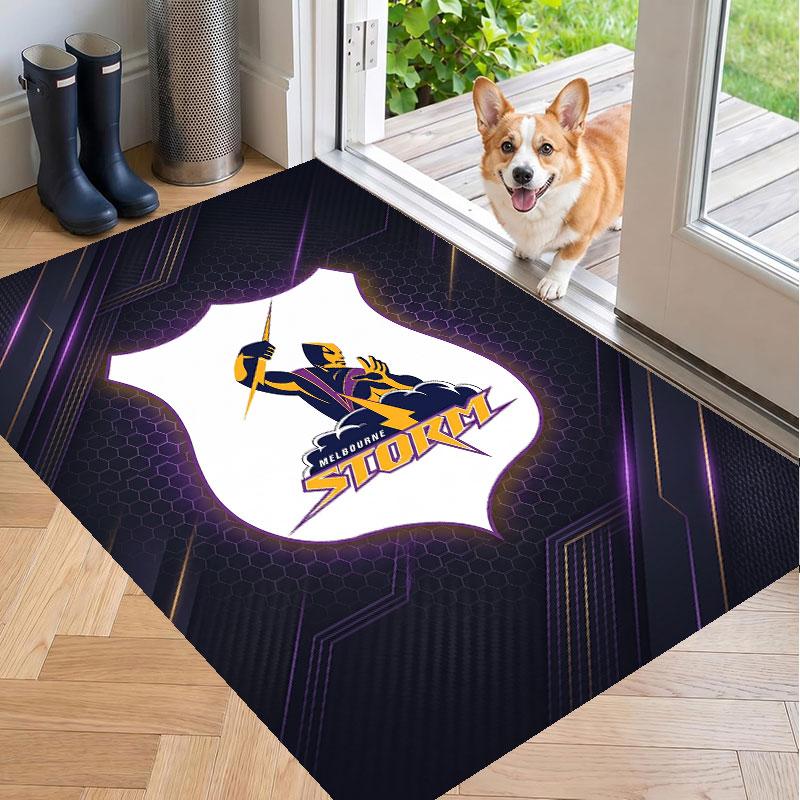 Soft Floor Carpet Melbourne Storm Pattern Area Rug Decorative Mat For Home Room Decoration