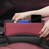 Leather Car Seat Gap Storage Box - Anti-Leakage Central Console Organizer