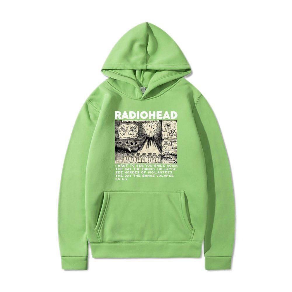 Vintage Radiohead Bluza Z Kapturem Hoodie
