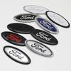 NGGU1 11.5cm ABS Car Front Rear Trunk Badge Emblem Replacement For Ford Focus Mondeo Edge Ecosport Ranger Fiesta Fusion Kuga Tuning
