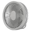 Outdoor Night Light Ceiling Fan 2 in 1 Portable USB Charging LED Fan for Home Car Office Desk Camping Travel Grey