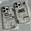 Модный черный чехол для телефона Arctic Monkeys A- Для iPhone 17 16e 16 15 14 13 12 11 mini Pro Max X XR XSMAX 8 7 Air Plus Мягкий чехол