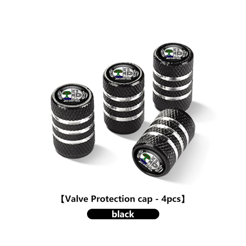 4pcs Car Wheel Tire Valve Stem Cap Car Logo Styling Accessories For Mercedes Benz AMG A B C E S G Class A180 CLK CLA GLE GLC UC0