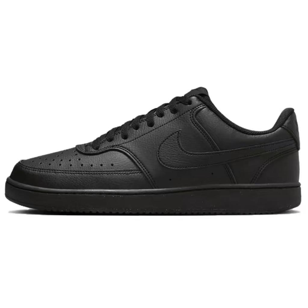 Nike Court Vision Туманный Серый Устойчивые к истиранию Низкие Скейтбордические кроссовки Унисекс Черный Белый DH2987-002(Команда92-)