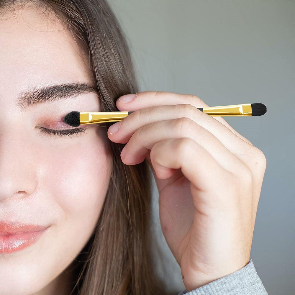 10PCS Useful Makeup Tool Lip Eyebrow Double-head Eyeshadow Brush Eyeliner Applicator Sponge Stick