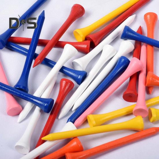 100 шт. деревянных ти для гольфа, уменьшающих трение и боковое вращение, аксессуар для гольфа для улучшения дальности и точности