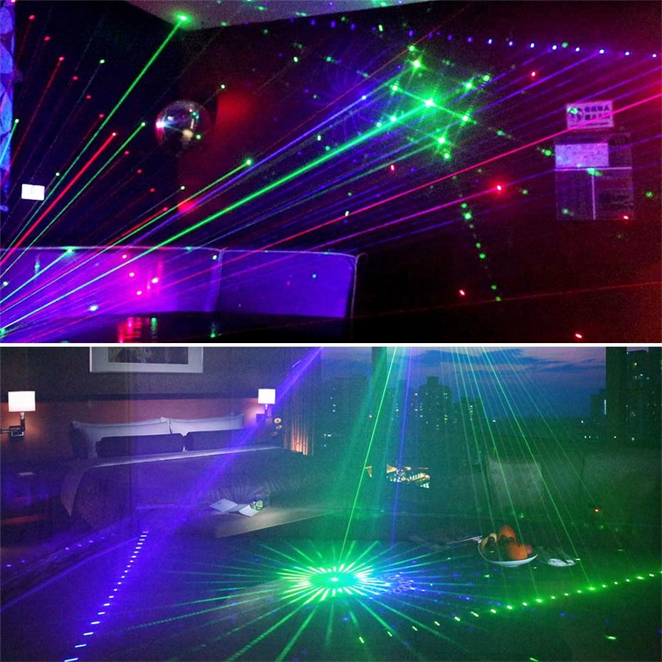 15 ГЛАЗ RGB Диско DJ Луч Лазерный Световой Проектор DMX Дистанционный Стробоскоп Эффект Сценического Освещения Рождественская Вечеринка Праздник Хэллоуин Огни
