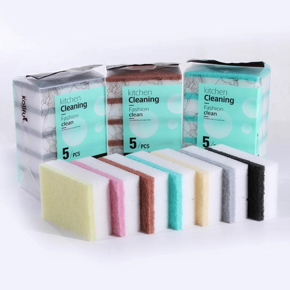 Чистящие двухсторонние наждачные чистящие аксессуары губка для мытья посуды чистящая подушечка волшебная губка
