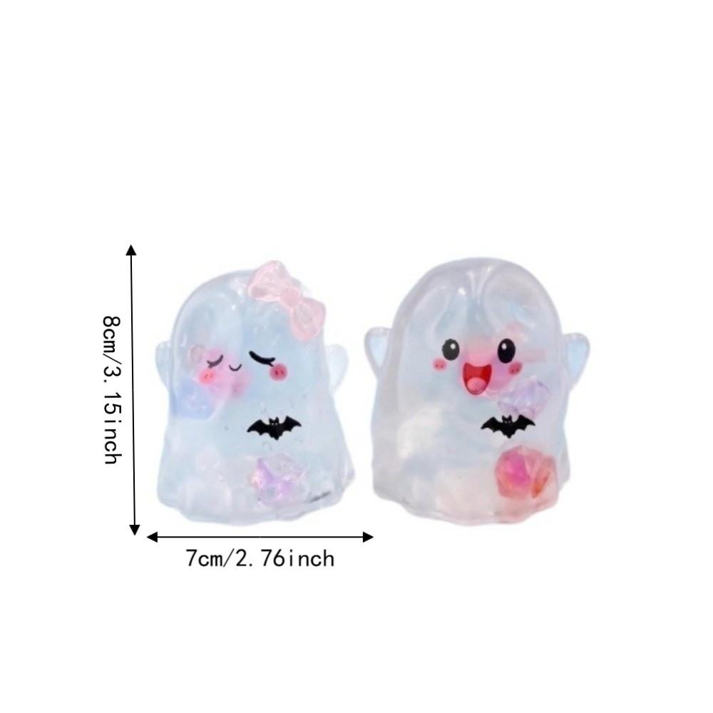2PCS/SET TPR Ghost Squeeze Toy Cartoon Ghost Fidget Toy Slow Rebound Fidget Toy  Desktop Decor