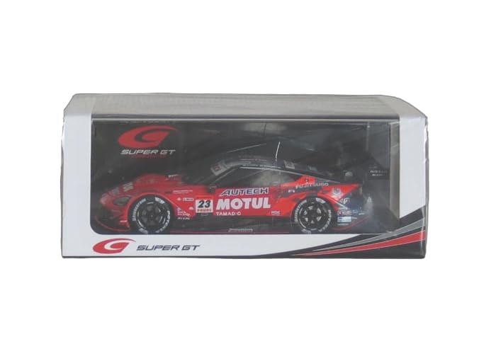 Spark 1/43 Scale MOTUL AUTECH Z NISMO Super GT GT500 2025 #23 Katsumasa Chiyo/Mitsuyoshi Takaboshi Finished Model with Sponsor Logo Display