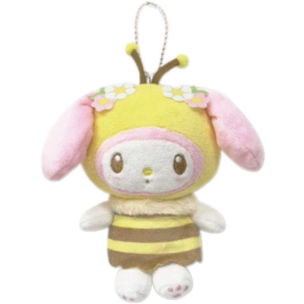 Сумка-пенал Hatayama Shoji Sanrio с маскотом Пчелка My Melody, длина 13 см, 63203288 - - Прибл.. -