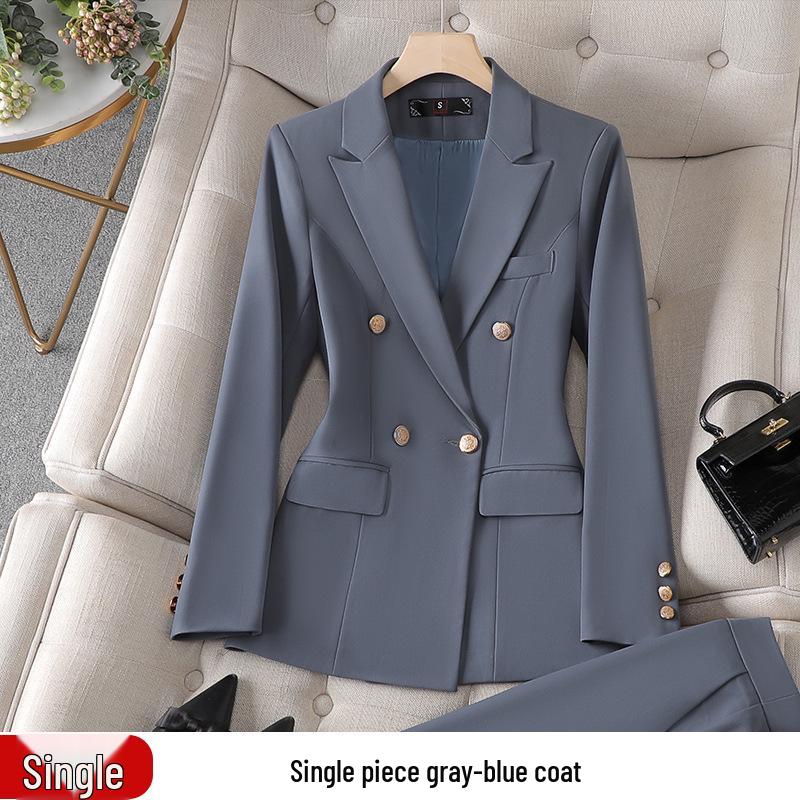 Комплект женского профессионального костюма: Элегантный весенне-осенний наряд для собеседований в колледже и униформа менеджера отеля.