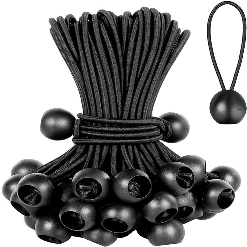 Pack of 30 Tarpaulin Bungees Balls Tarp Bungee Cord for Banner Tent Hooks Tarpaulins Holder