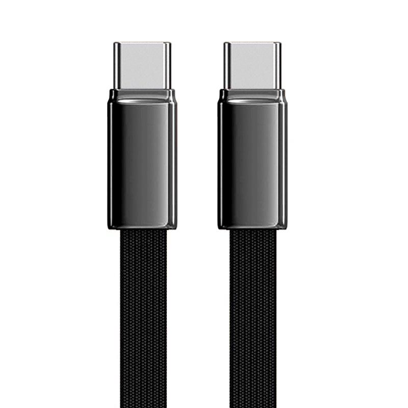 Плетеный кабель Type-C на Type-C, 120 Вт, быстрая зарядка, совместим с Apple 17/16 и Huawei Flash PD.