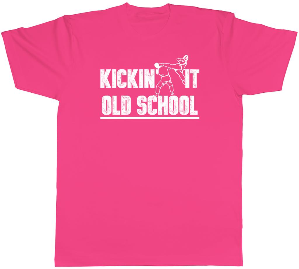 Kickin It Old School Mens TShirt Taekwondo Martial Arts Tee Gift