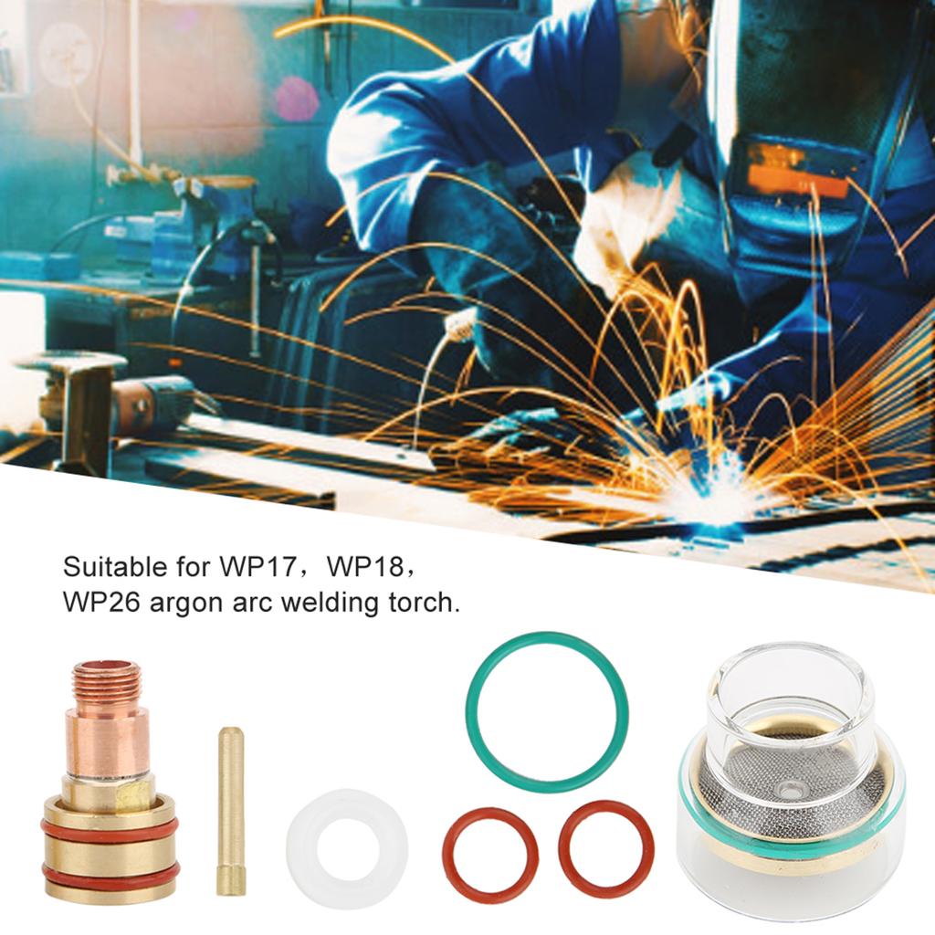 TFM53NCN TIG Welding Kit TIG Torch Glass Cup Collet for WP17WP18WP262.4mm
