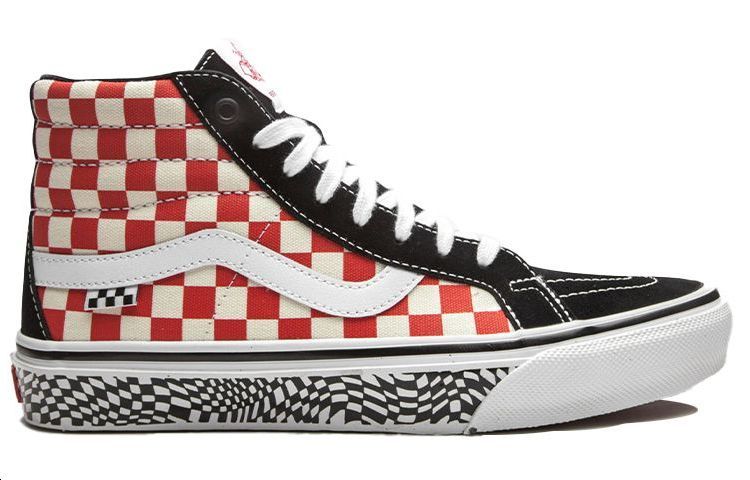 Мужские кроссовки Vans Skate Sk8-Hi Reissue 'Grosso 84 - Красная Клетка'