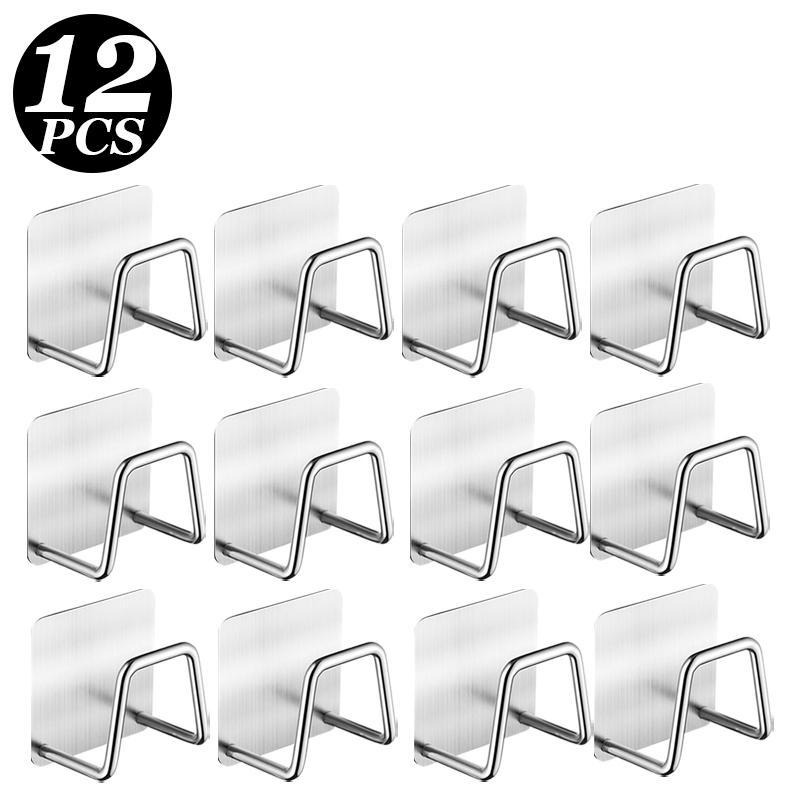 12/1 шт. кухонная раковина из нержавеющей стали, держатель для губок, бытовой самоклеящийся слив, сушилка, полка для хранения, настенные крючки, органайзер