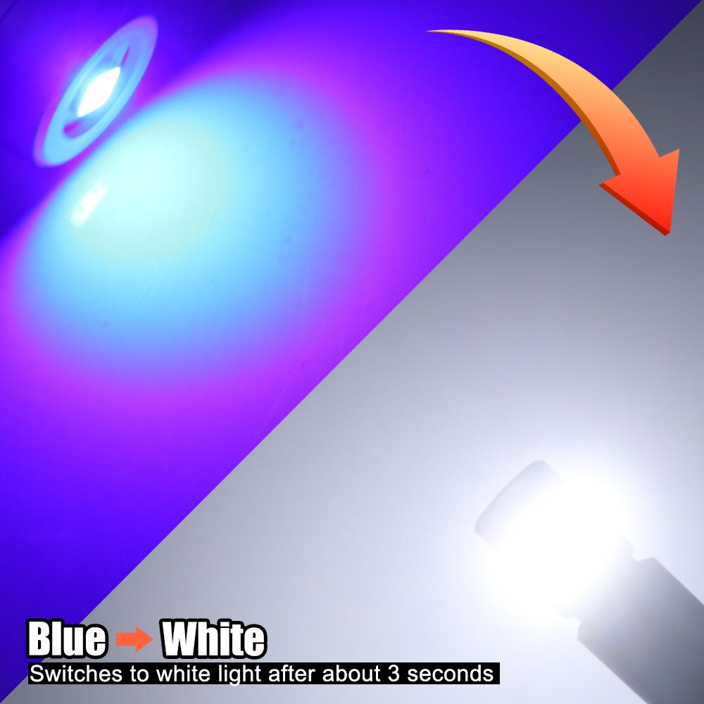 MAXGTRS 2x Двухцветный переключатель T10 LED W5W Автомобильные боковые и салонные огни 12В Лампа 2835 Чипов 194 168 Белый 6000K Парковочные и купольные лампы