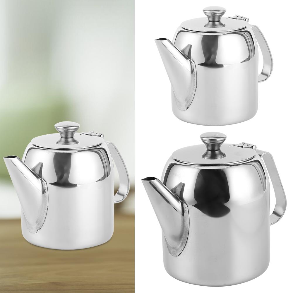 Кофеварка Круглый Чайник Чайник Нержавеющая Сталь Чайник Холодный Короткий Носик для Отеля Ресторана Чайник из Нержавеющей Стали Круглый Чайник