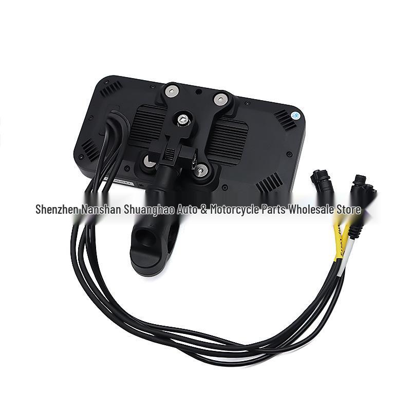 Видеорегистратор SH-X03 для электромобилей с Android Auto, двойной камерой, мониторингом давления в шинах и GPS.