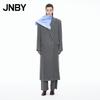 JNBY 2025 Winter 100% Wool Loose Long Overcoat