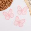 100pcs 4.5CM Chiffon Butterfly 3D Simulation Mesh Butterfly Patch  Hair Clip Accessories