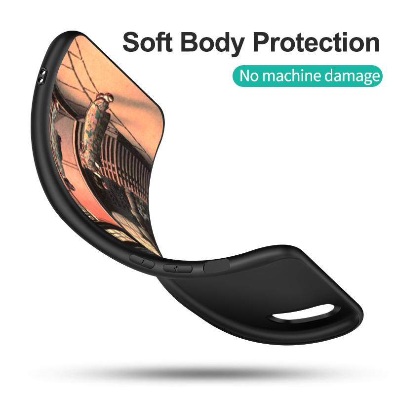 Черный чехол из ТПУ для Samsung Galaxy M53 M13 M62 A12 A22 A22S A32 A42 A52 A52S A72 4g 5g A20S ретро Токио японское искусство